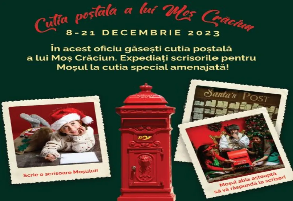 Trimite-i o scrisoare Moșului prin Poșta Română, iar Moșul îți va răspunde!