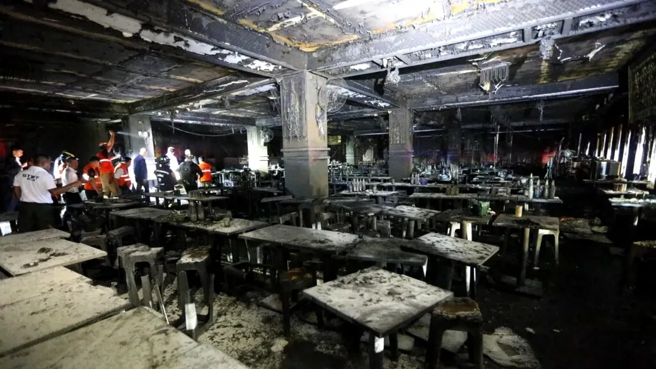 Incendiu în Bangkok